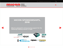 Tablet Screenshot of micon-international.com